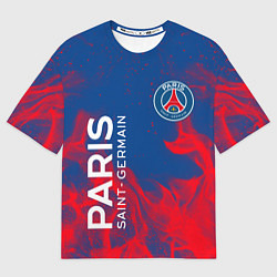 Футболка оверсайз мужская ФК ПСЖ PARIS SAINT GERMAIN, цвет: 3D-принт
