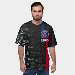 Футболка оверсайз мужская ФК ПСЖ PARIS SAINT GERMAIN, цвет: 3D-принт — фото 2