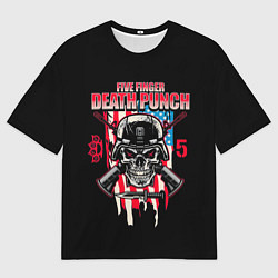 Футболка оверсайз мужская 5FDP Five Finger Death Punch, цвет: 3D-принт
