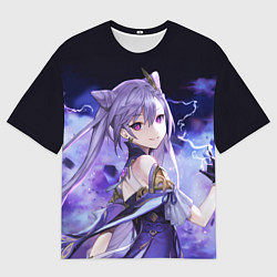 Мужская футболка оверсайз КЭ ЦИН - Genshin Impact