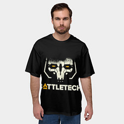 Футболка оверсайз мужская BATTLETECH, цвет: 3D-принт — фото 2