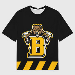 Футболка оверсайз мужская BOSTON BRUINS, цвет: 3D-принт