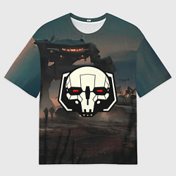 Футболка оверсайз мужская Боевоймех, цвет: 3D-принт