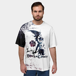 Футболка оверсайз мужская Чёрный демонический Аста Либе, цвет: 3D-принт — фото 2