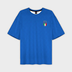 Футболка оверсайз мужская Форма сборной Италии, цвет: 3D-принт