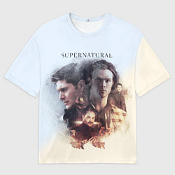 Футболка оверсайз мужская Supernatural, цвет: 3D-принт