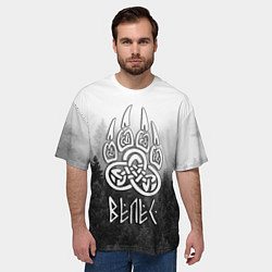 Футболка оверсайз мужская ВЕЛЕС туманный лес, цвет: 3D-принт — фото 2