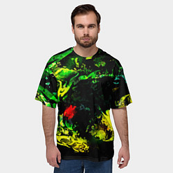 Футболка оверсайз мужская ACID DRAGON, цвет: 3D-принт — фото 2