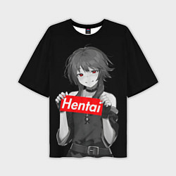 Футболка оверсайз мужская Megumin Hentai, цвет: 3D-принт