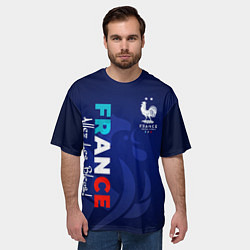 Футболка оверсайз мужская Сборная Франции, цвет: 3D-принт — фото 2