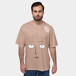 Футболка оверсайз мужская Сайтама One-Punch Man, цвет: 3D-принт — фото 2