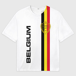 Футболка оверсайз мужская СБОРНАЯ БЕЛЬГИИ, цвет: 3D-принт