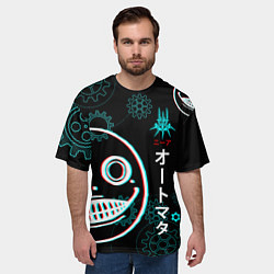 Футболка оверсайз мужская Nier: Automata, цвет: 3D-принт — фото 2