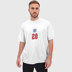 Футболка оверсайз мужская Фил Фоден форма Англия, цвет: 3D-принт — фото 2