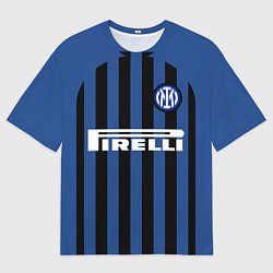 Футболка оверсайз мужская INTER MILAN, цвет: 3D-принт