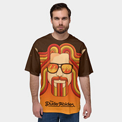 Футболка оверсайз мужская The Dude Abides, цвет: 3D-принт — фото 2
