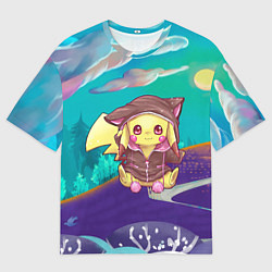 Футболка оверсайз мужская Покемон в костюме, цвет: 3D-принт