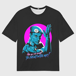 Футболка оверсайз мужская Уличный Ван Дамм, цвет: 3D-принт