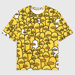 Футболка оверсайз мужская Утки, цвет: 3D-принт
