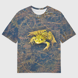 Мужская футболка оверсайз Лягушка