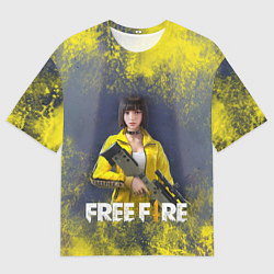 Мужская футболка оверсайз GARENA FREEFIRE БАТЛГРАУНД Z