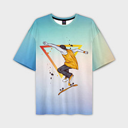 Футболка оверсайз мужская Скейтер, цвет: 3D-принт