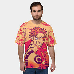 Футболка оверсайз мужская Sukuna Japan, цвет: 3D-принт — фото 2