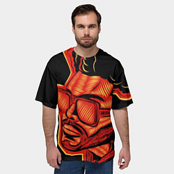 Футболка оверсайз мужская Большой Уикенд, цвет: 3D-принт — фото 2