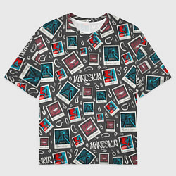 Футболка оверсайз мужская Maneskin Pattern, цвет: 3D-принт