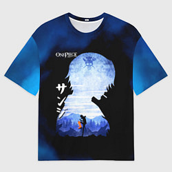 Футболка оверсайз мужская Винсмок Санджи One Piece, цвет: 3D-принт