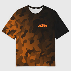 Мужская футболка оверсайз KTM КТМ CAMO RACING