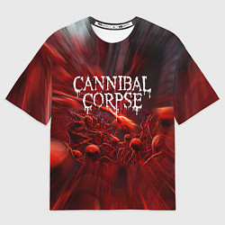 Мужская футболка оверсайз Blood Cannibal Corpse Труп Каннибала Z