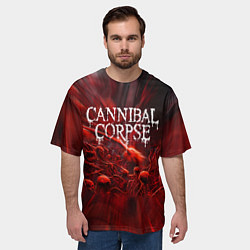Футболка оверсайз мужская Blood Cannibal Corpse Труп Каннибала Z, цвет: 3D-принт — фото 2