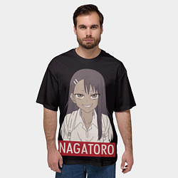 Футболка оверсайз мужская Miss Nagatoro, цвет: 3D-принт — фото 2