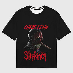 Футболка оверсайз мужская CHRIS FENH SLIPKNOT СЛИПКНОТ Z, цвет: 3D-принт