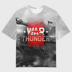 Футболка оверсайз мужская WAR THUNDER ВАР ТАНДЕР, цвет: 3D-принт