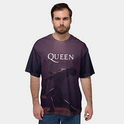 Футболка оверсайз мужская Freddie Mercury Queen Z, цвет: 3D-принт — фото 2