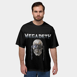 Футболка оверсайз мужская Megadeth, цвет: 3D-принт — фото 2