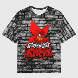 Мужская футболка оверсайз Friday Night Funkin TrickyWall