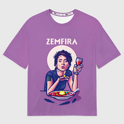 Футболка оверсайз мужская ZEMFIRA арт ужин, цвет: 3D-принт