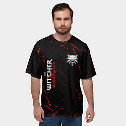 Футболка оверсайз мужская The Witcher Monster Slayer - Grunge, цвет: 3D-принт — фото 2