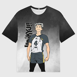 Мужская футболка оверсайз Котаро Бокуто Bokuto Kotaro