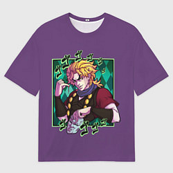 Футболка оверсайз мужская Dio Brando JoJo, цвет: 3D-принт