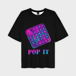 Мужская футболка оверсайз НЕОНОВЫЙ POP it