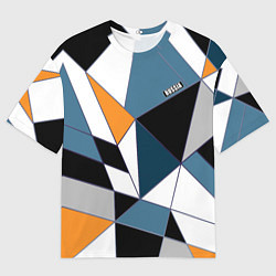 Мужская футболка оверсайз Геометрический узор