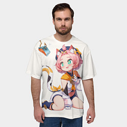 Футболка оверсайз мужская Diona Katzlein Cocktail, цвет: 3D-принт — фото 2