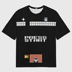 Мужская футболка оверсайз Press start