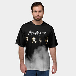 Футболка оверсайз мужская Агата Кристи группа, цвет: 3D-принт — фото 2