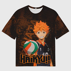 Мужская футболка оверсайз Хината Волейбол