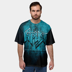 Футболка оверсайз мужская ЭХО СУДНОГО ДНЯ - Ария, цвет: 3D-принт — фото 2